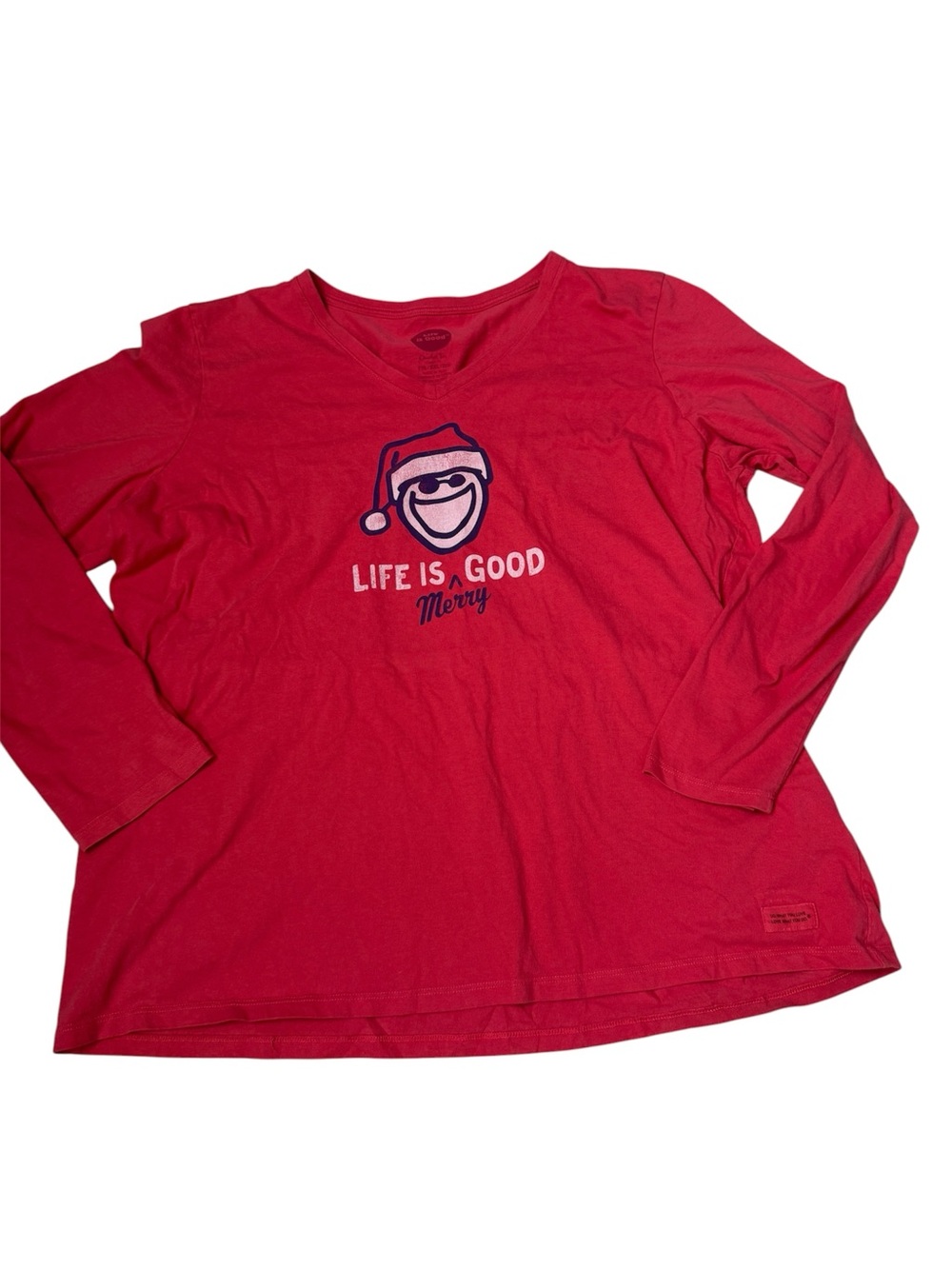Life is Good Christmas shirt Merry long sleeve tee